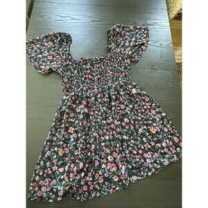BCBG Paris Black Floral‎ Sheath Knee Dress Sz XL